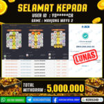 JACKPOT SLOT GACOR MAIN MAHJONG WAYS 2 16 JANUARI 2026