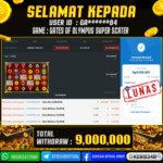 JACKPOT SLOT GACOR MAIN GATES OF OLYMPUS SUPER SCATER 07 FEBRUARI 2026