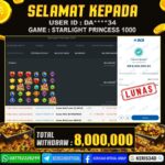 JACKPOT SLOT GACOR MAIN STARLIGHT PRINCESS 1000 01 MARET 2026